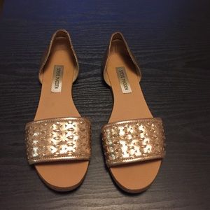 Steve Madden Rose Gold Flats/Sandals
